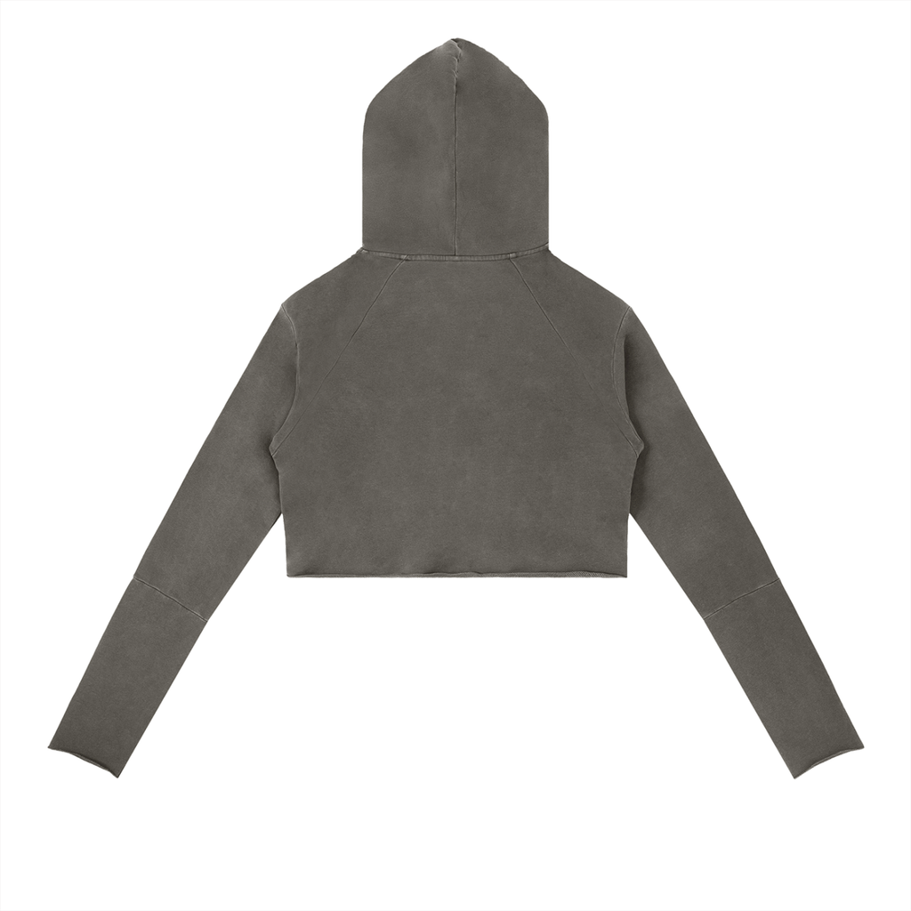 Vintage Washed Raw Edge Hoodie