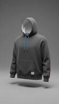Urban charcoal heavyweight hoodie