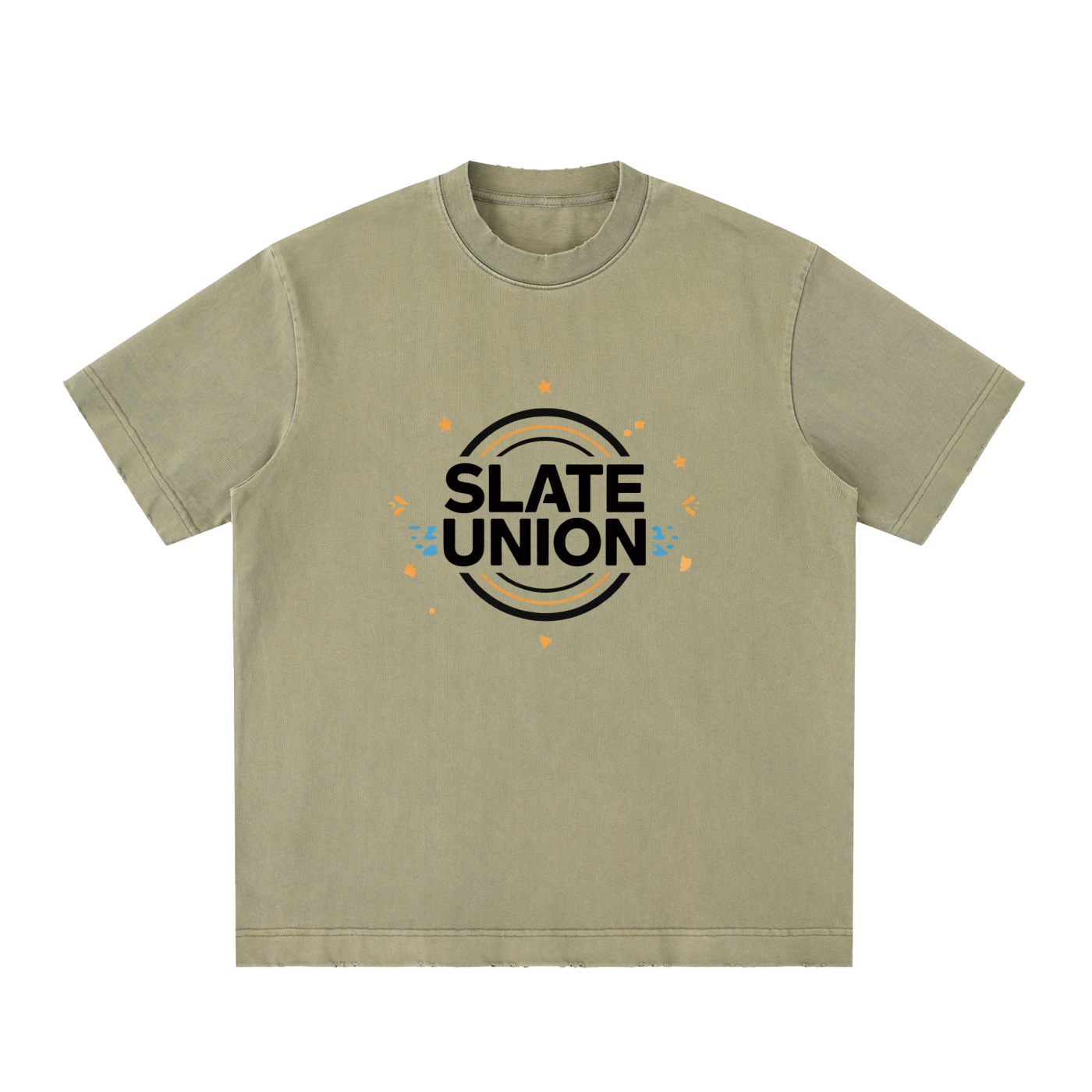 Heavyweight Vintage Washed Frayed T-Shirt