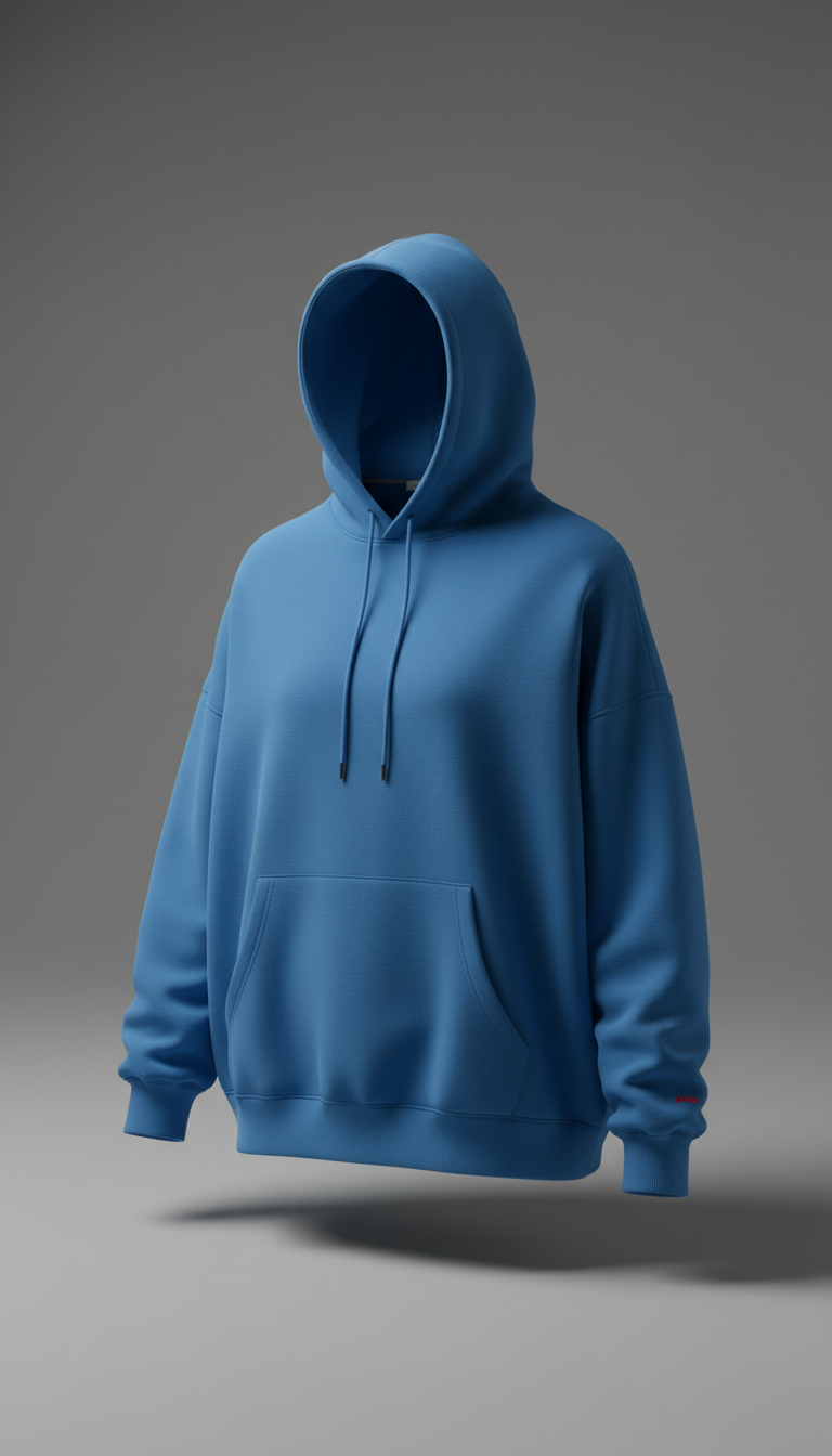 Blueprint blue oversized hoodie