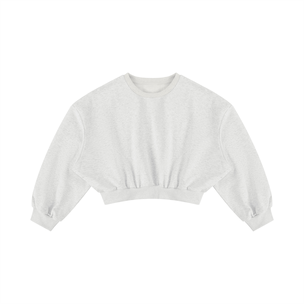 Women's Boxy Cropped Crewneck Sweatshirt